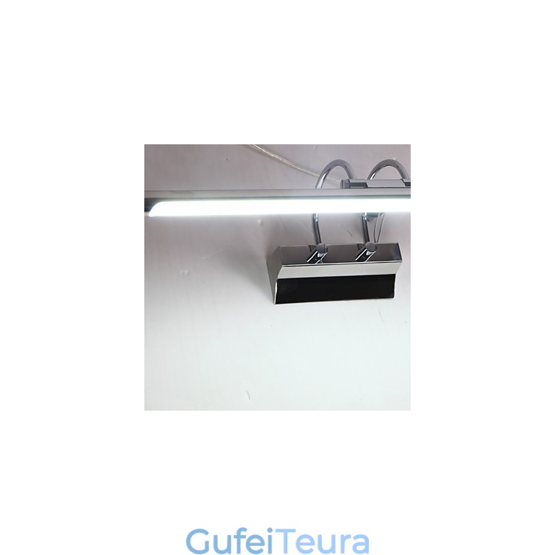 מנורות מראה מפלדת אל חלד אקריליק מנורות קיר לאמבטיה מנורות איפור קר לבן חם לבן (גודל: 57X13.5X15)