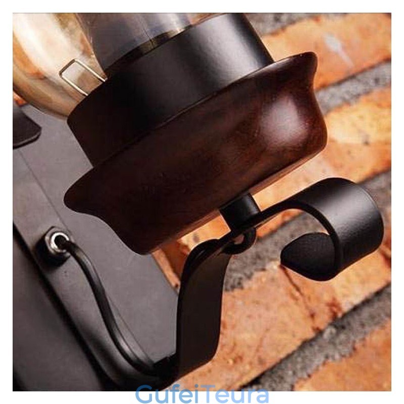 רטרו כפרי נורדי זכוכית מנורת קיר חדר שינה קיר פמוט קיר תעשייתי בציר תעשייתי גופי תאורה