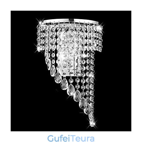 קריסטל פלאש הר אורות קיר מודרני עכשווי מתכת