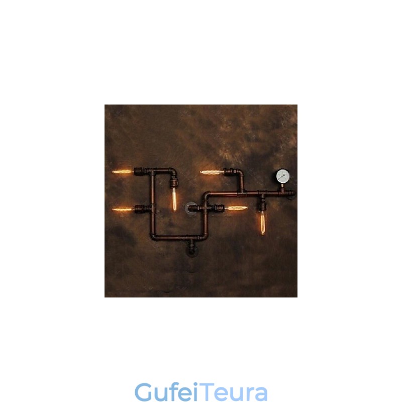 פמוטי קיר כפרי לודג' מתכת