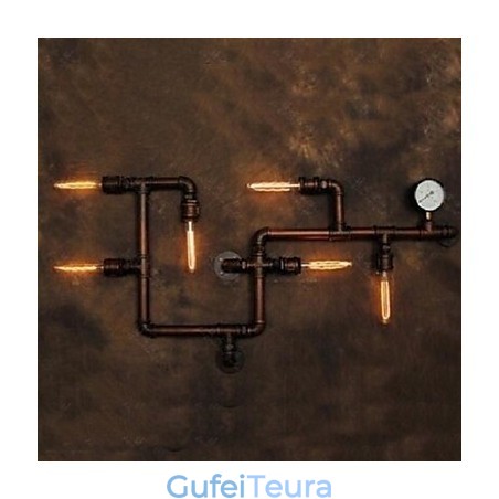 פמוטי קיר כפרי לודג' מתכת