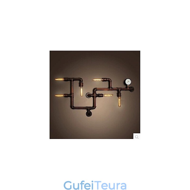 פמוטי קיר כפרי לודג' מתכת