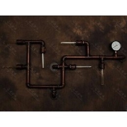 פמוטי קיר כפרי לודג' מתכת