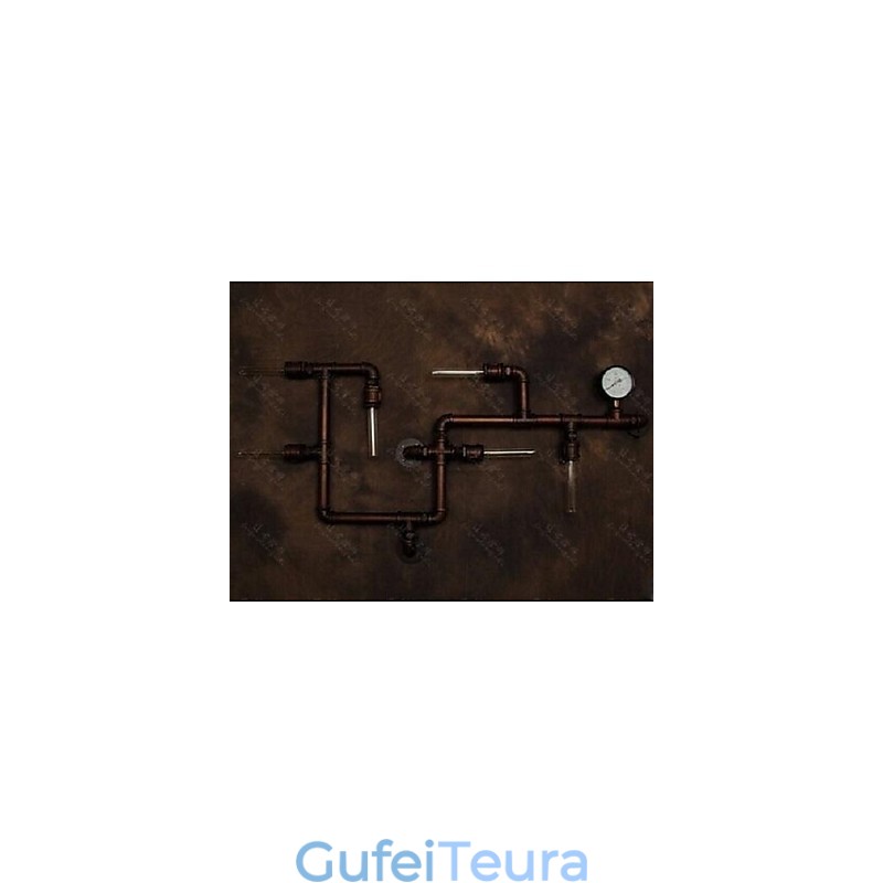 פמוטי קיר כפרי לודג' מתכת