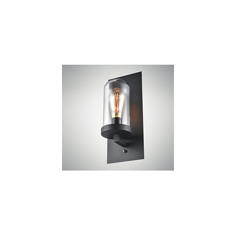 גופי סגנון כפרי ברזל זכוכית פמוט קיר רטרו מנורת קיר אור מארה"ב