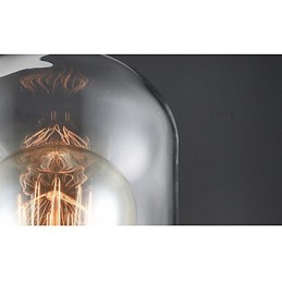 גופי סגנון כפרי ברזל זכוכית פמוט קיר רטרו מנורת קיר אור מארה"ב