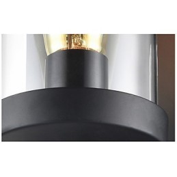 גופי סגנון כפרי ברזל זכוכית פמוט קיר רטרו מנורת קיר אור מארה"ב