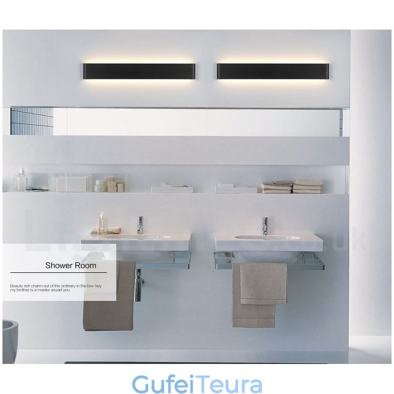 ארוכות מודרניות עכשוויות מנורות ופמוטים לקיר מקורה מתכת מתכת אור IP 44 עבור חדר שינה סלון חדר אמבטיה