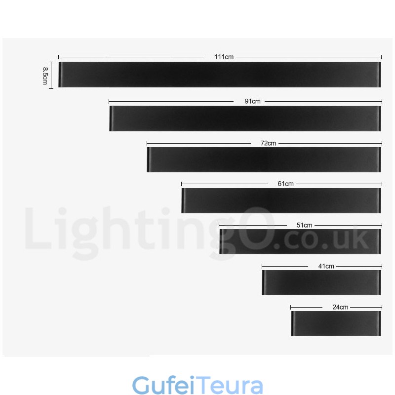 ארוכות מודרניות עכשוויות מנורות ופמוטים לקיר מקורה מתכת מתכת אור IP 44 עבור חדר שינה סלון חדר אמבטיה