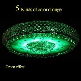 קריסטל עגול לספוג כיפת אור מנורת תקרה קוטר 80 ס"מ מכיל 15 נורות