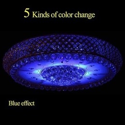 קריסטל עגול לספוג כיפת אור מנורת תקרה קוטר 80 ס"מ מכיל 15 נורות