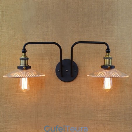 תעשייתי בסגנון נורדי אישיות יצירתית חדר שינה פנים ים תיכוני בית קפה קיר זכוכית מגהץ כפול