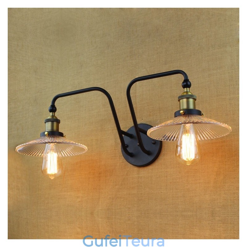 תעשייתי בסגנון נורדי אישיות יצירתית חדר שינה פנים ים תיכוני בית קפה קיר זכוכית מגהץ כפול