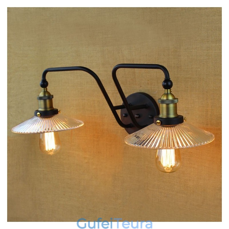 תעשייתי בסגנון נורדי אישיות יצירתית חדר שינה פנים ים תיכוני בית קפה קיר זכוכית מגהץ כפול