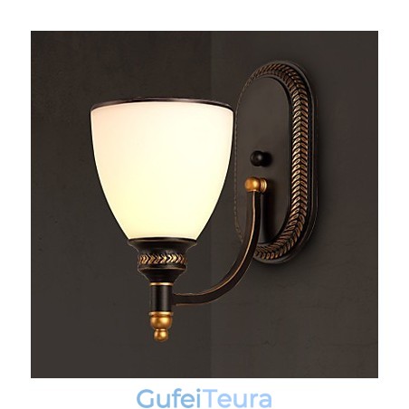 אורות מנורת הקיר של נורדי קאנטרי מזכוכית