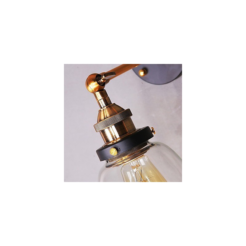 אדיסון תעשייתי פשטות קיר פמוט מתכת כובע בסיס חדר אוכל חדר עבודה משרד משרד מסדרון קיר הר אור