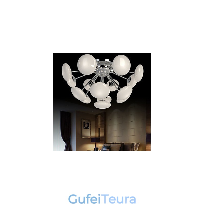 ModernYestaurant מנורת פשוט עגול זכוכית אמנות תליון מנורת סגנון אירופאי