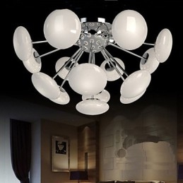 ModernYestaurant מנורת פשוט עגול זכוכית אמנות תליון מנורת סגנון אירופאי