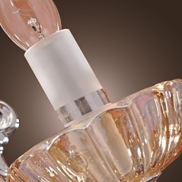 אור קיר קריסטל אלגנטי עם 2 נורות