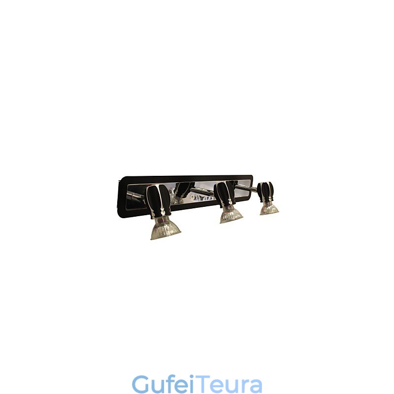 אורות קיר מודרניים שחורים מנורות אמבטיה עם 3 נורות