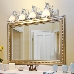 פמוטים קיר תאורת אמבטיה קריאה אורות קיר מיני סגנון כפרי לודג' מתכת