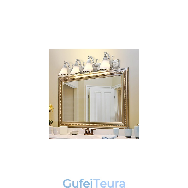 פמוטים קיר תאורת אמבטיה קריאה אורות קיר מיני סגנון כפרי לודג' מתכת