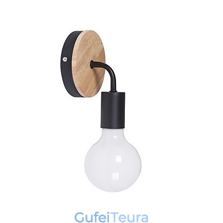 110V 220V IRON Edison תאורת קיר מקורה מסדרון חדרי מדרגות פמוט מנורה מתקן מנורת שחור לבן