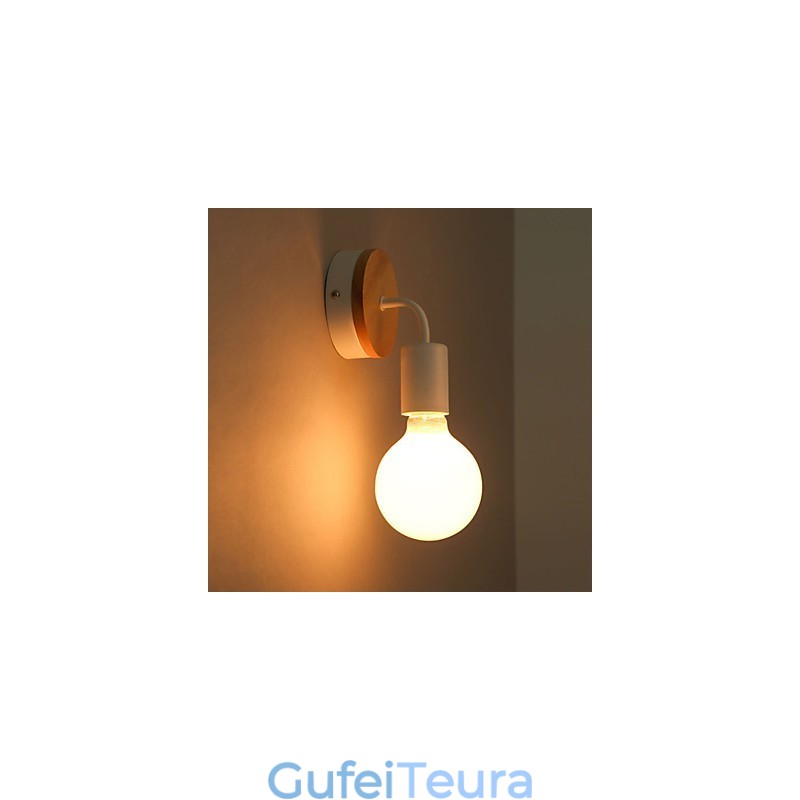 110V 220V IRON Edison תאורת קיר מקורה מסדרון חדרי מדרגות פמוט מנורה מתקן מנורת שחור לבן