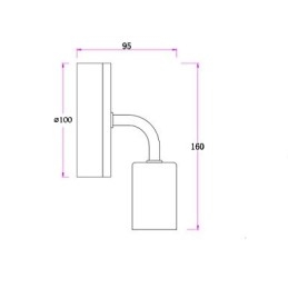 110V 220V IRON Edison תאורת קיר מקורה מסדרון חדרי מדרגות פמוט מנורה מתקן מנורת שחור לבן