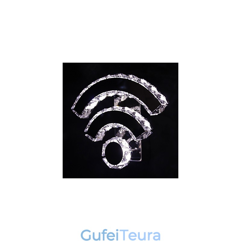 WIFI קריסטל פמוטי קיר קריסטל מודרני עכשווי מיטה סלון מלון מתכת