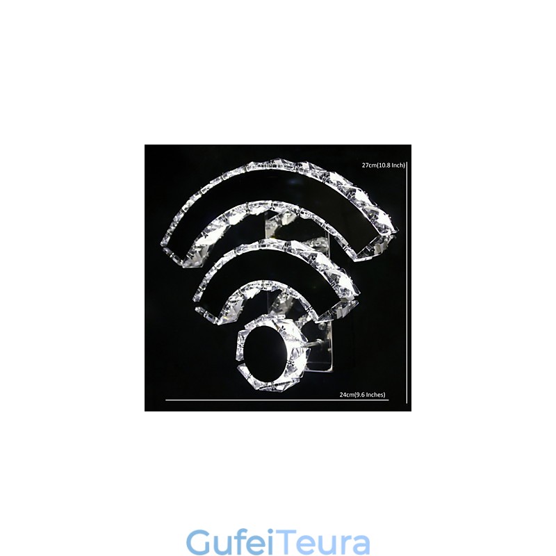 WIFI קריסטל פמוטי קיר קריסטל מודרני עכשווי מיטה סלון מלון מתכת