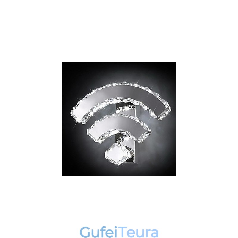 WIFI קריסטל פמוטי קיר קריסטל מודרני עכשווי מיטה סלון מלון מתכת