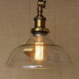 הברזל זכוכית ברונזה פליז זרוע בסגנון רטרו Creative אמריקאי כפרי מנורת קיר לחדר שינה