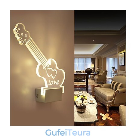 מנורת קיר אקריליק מנורת PVC אור מודרני עכשווי מתכת