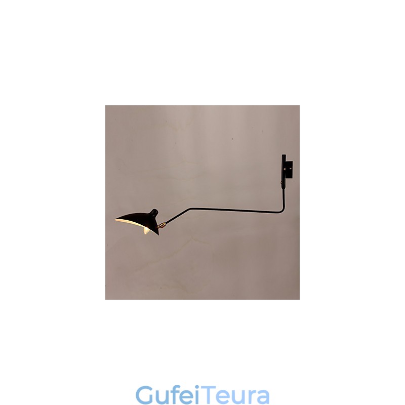 Loft Amercian Countryside בחופשיות אורות קיר וינטג' ליד המיטה ארוך מנורת לימוד עבודה מכאנית לבית