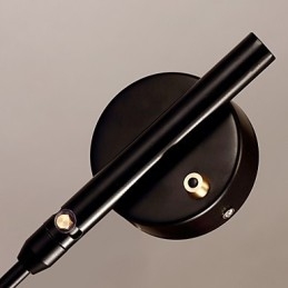 Loft Amercian Countryside בחופשיות אורות קיר וינטג' ליד המיטה ארוך מנורת לימוד עבודה מכאנית לבית