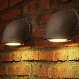 לופט יצירתי אישיות רטרו כפרי מנורות קיר צינור מים