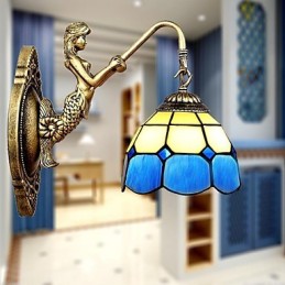 אירופה סוג שיקום דרכים עתיקות מנורת קיר Creative ים תיכוני זכוכית אורות