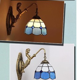 אירופה סוג שיקום דרכים עתיקות מנורת קיר Creative ים תיכוני זכוכית אורות