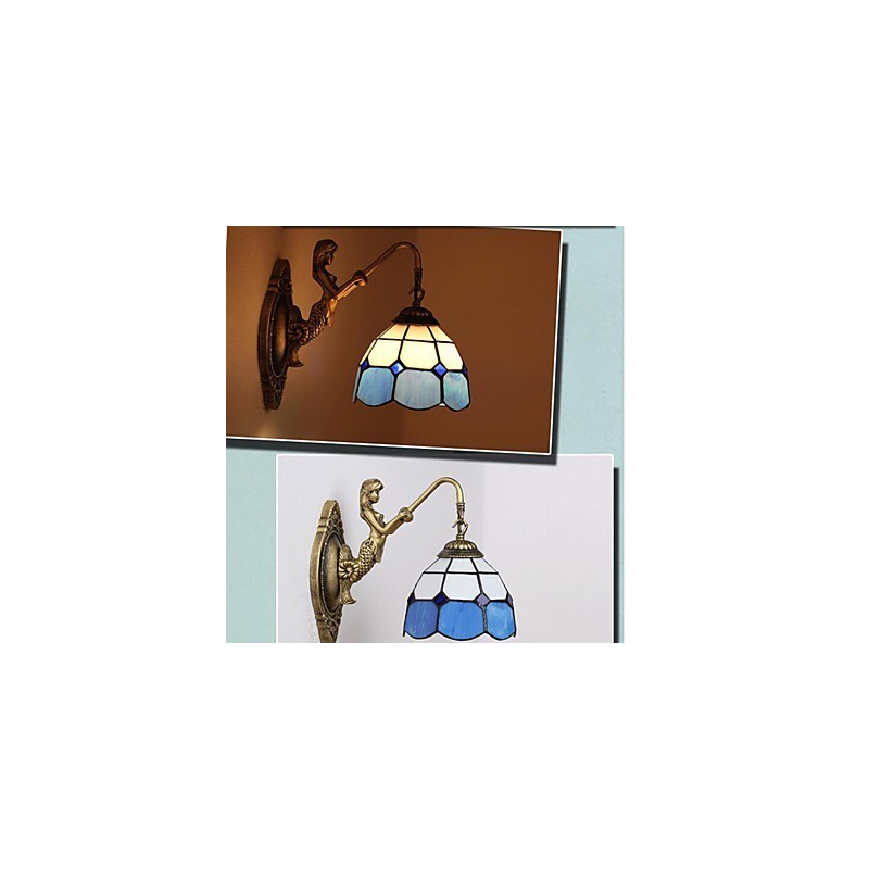 אירופה סוג שיקום דרכים עתיקות מנורת קיר Creative ים תיכוני זכוכית אורות