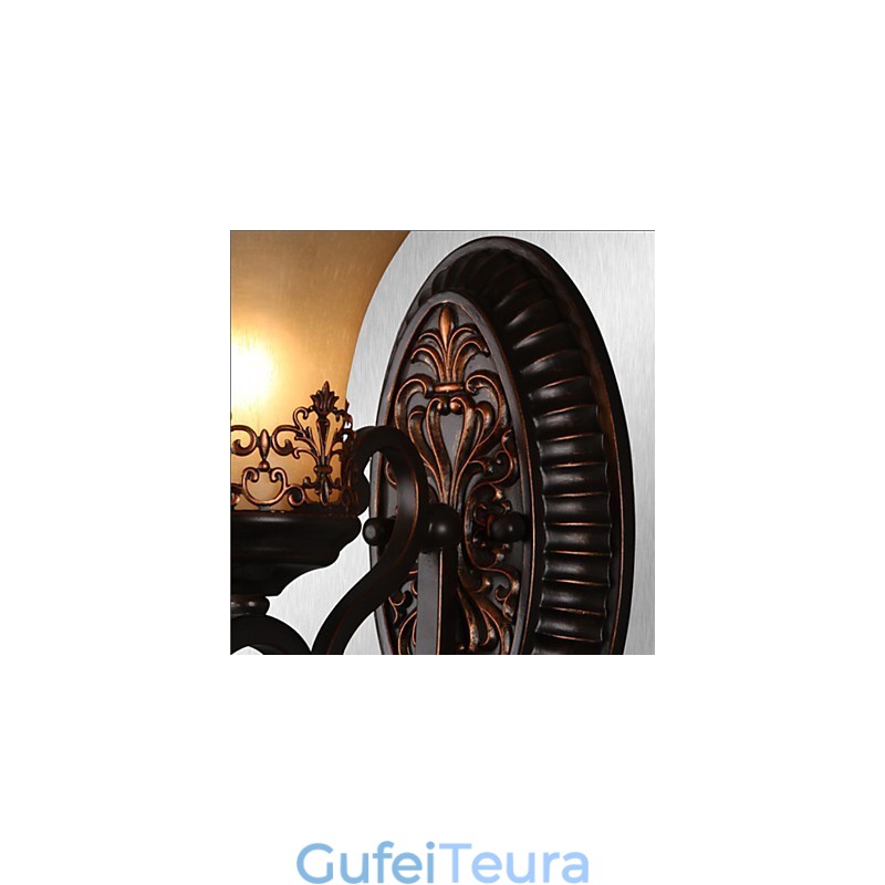 מנורות קיר וינטג' 1 אור עם חומר שרף זכוכית צל מיטה סלון סלון אורות מסדרון