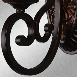 מנורות קיר וינטג' 1 אור עם חומר שרף זכוכית צל מיטה סלון סלון אורות מסדרון