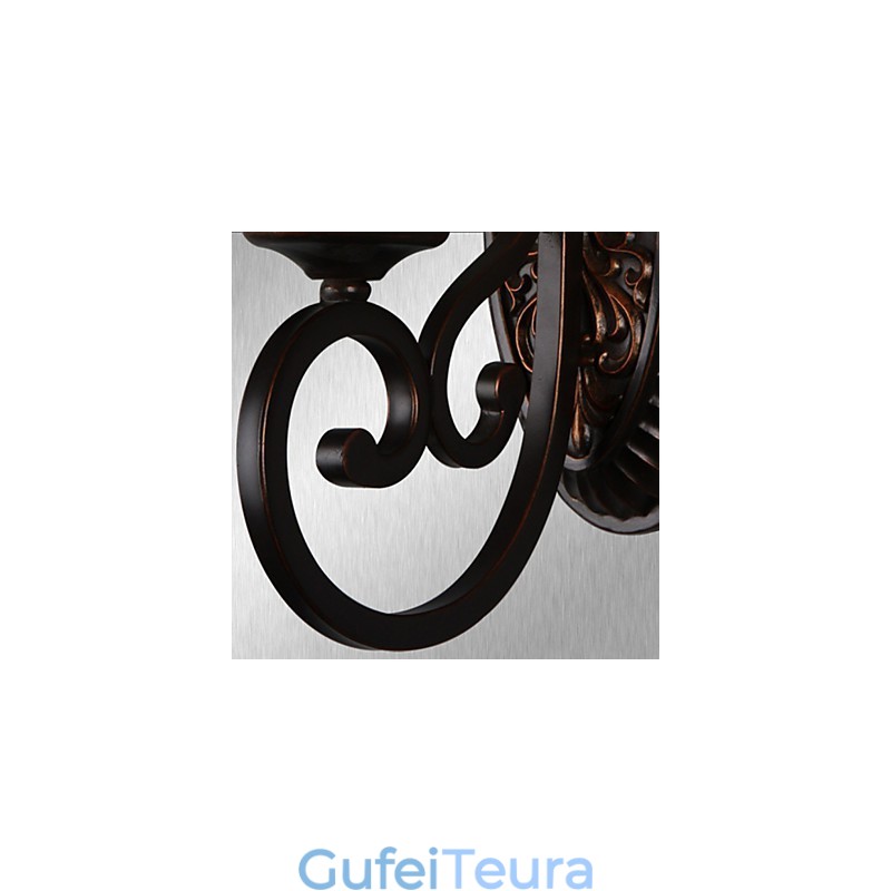 מנורות קיר וינטג' 1 אור עם חומר שרף זכוכית צל מיטה סלון סלון אורות מסדרון