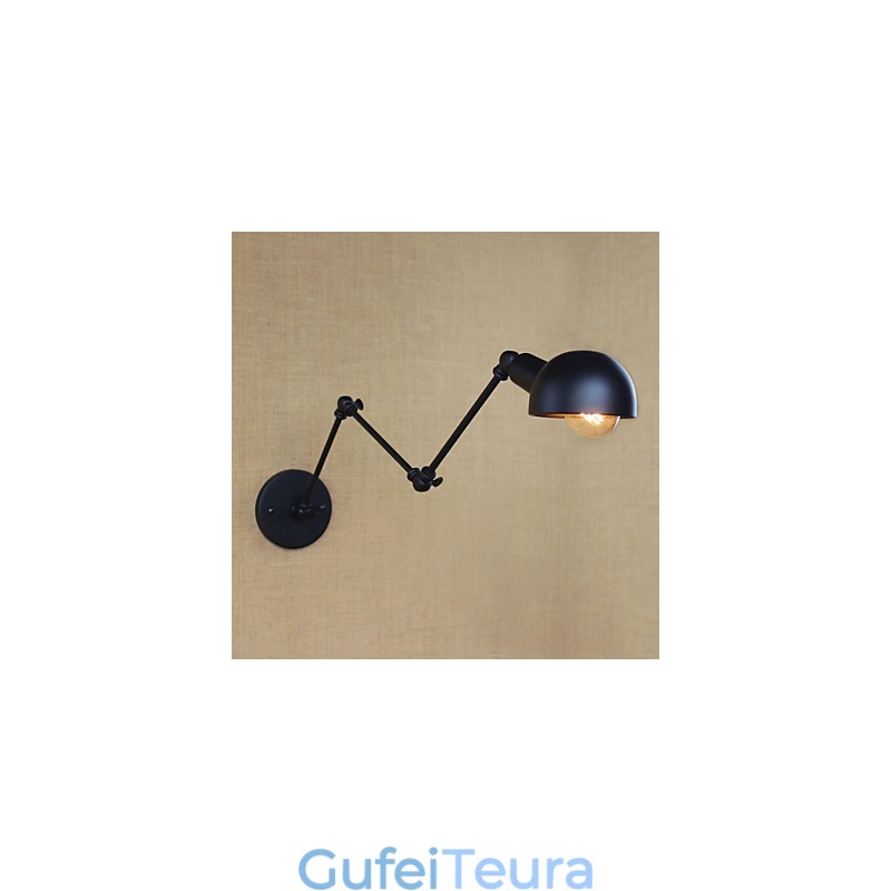 אישיות זרוע ארוכה מתכווננת בר זווית שלוש מנורות סלון רטרו תאורה פמוט קיר דקורטיבי