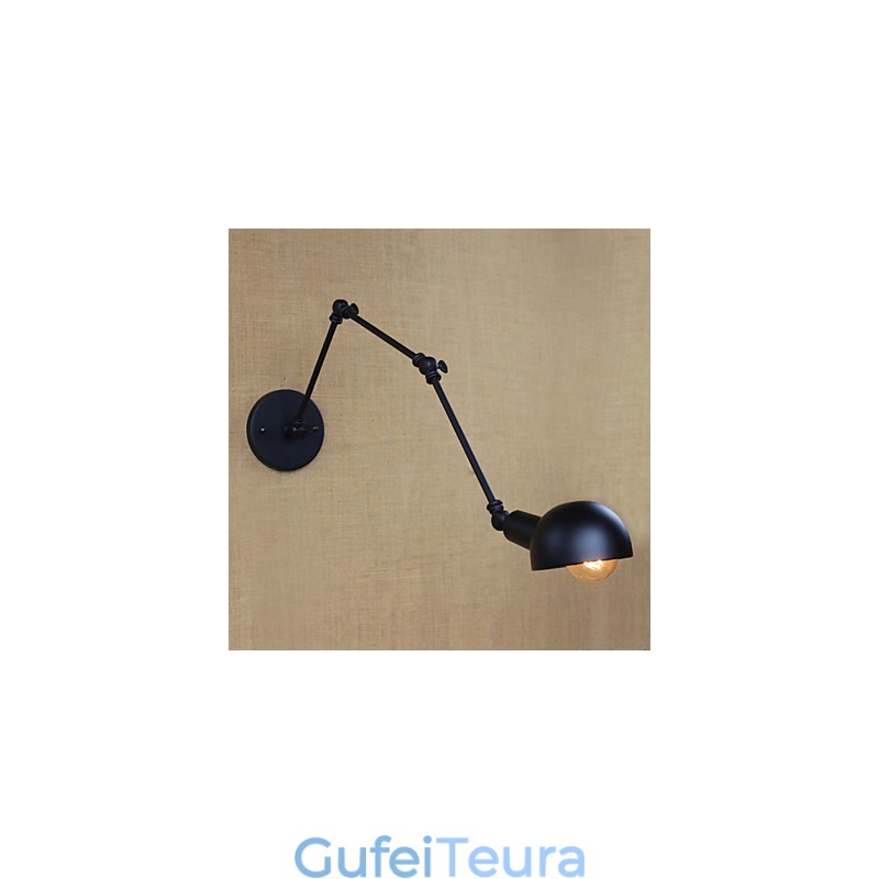 אישיות זרוע ארוכה מתכווננת בר זווית שלוש מנורות סלון רטרו תאורה פמוט קיר דקורטיבי