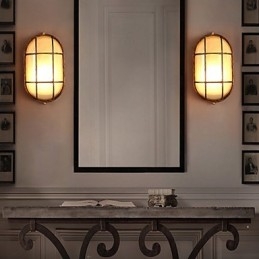 אישיות יצירתית משחזרת דרכים עתיקות יומין מנורות קיר מזכוכית