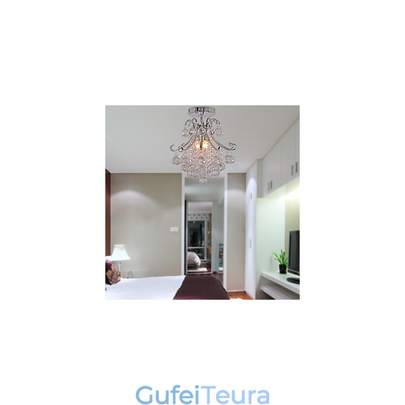 מודרני עכשווי קריסטל מיני סגנון נברשת מתכת מצופה אלקטרו