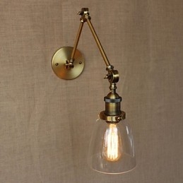 רטרו Vintage RACK חדר שינה ליד המיטה לובי מלון בלעדי מעוצב עתיק ברונזה פמוט קיר