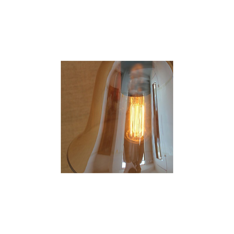 כפרי אמריקאי מינימליסטי סלון מסדרון פמוט קיר זכוכית מעוטר