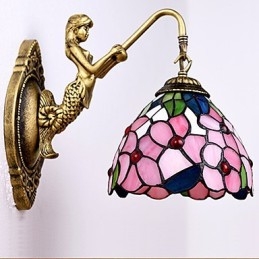 אורות מנורת קיר מברזל מחושל כפרי כפרית בחוזה אירופאי